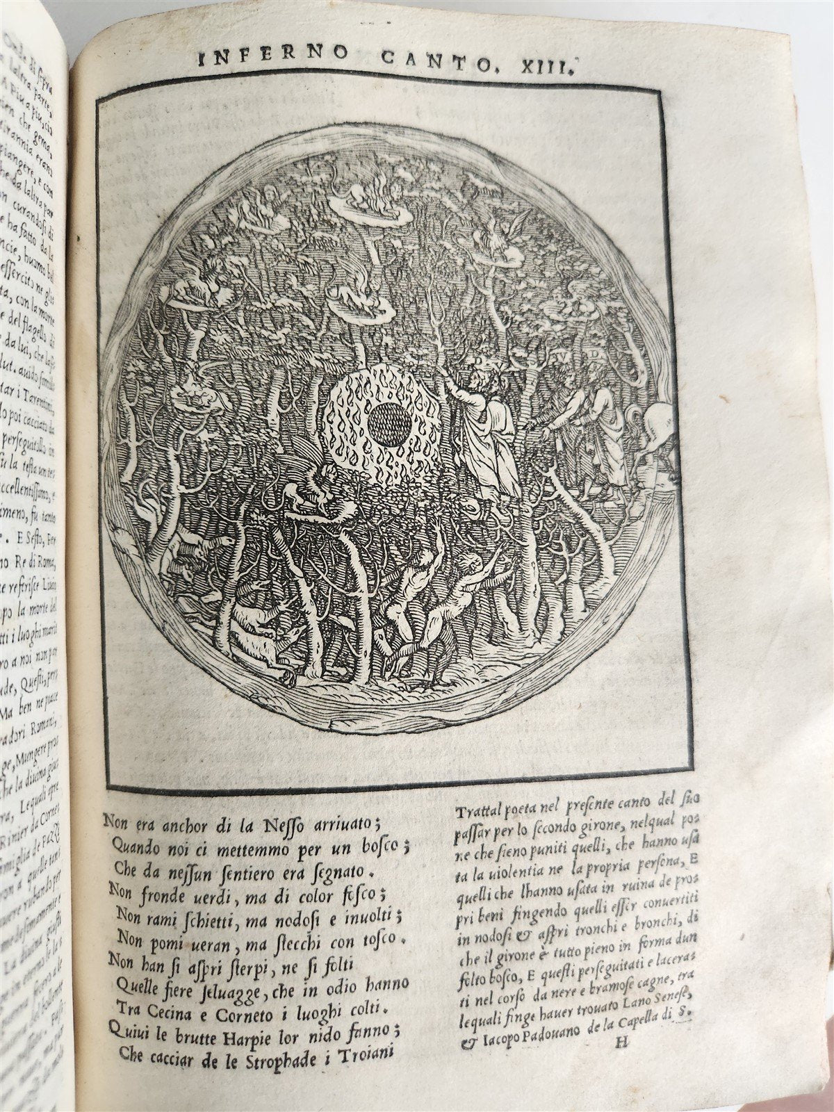 1544 DIVINE COMEDY by DANTE ALIGHIERI antique ILLUSTRATED 16th century SCARCE