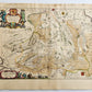 1640 Overijssel NETHERLANDS MAP by WILLEM BLAEU antique AUTHENTIC handcolored