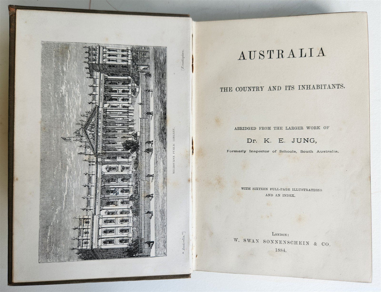 1884 AUSTRALIA THE COUNTRY & ITS INHABITANTS antique ILLUSTRATED