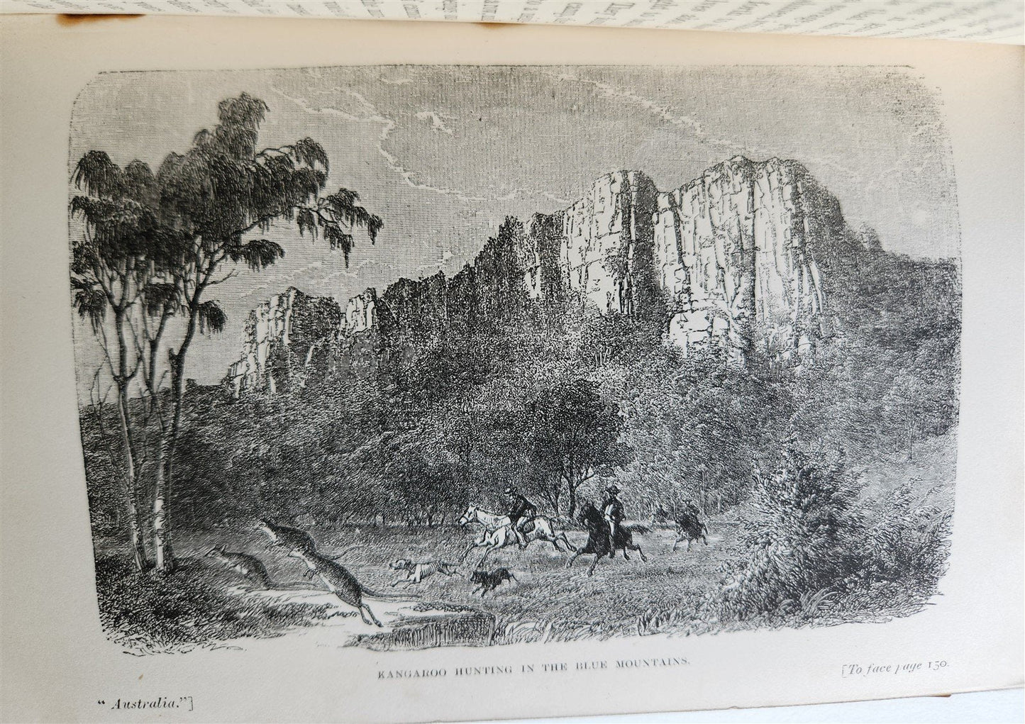 1884 AUSTRALIA THE COUNTRY & ITS INHABITANTS antique ILLUSTRATED