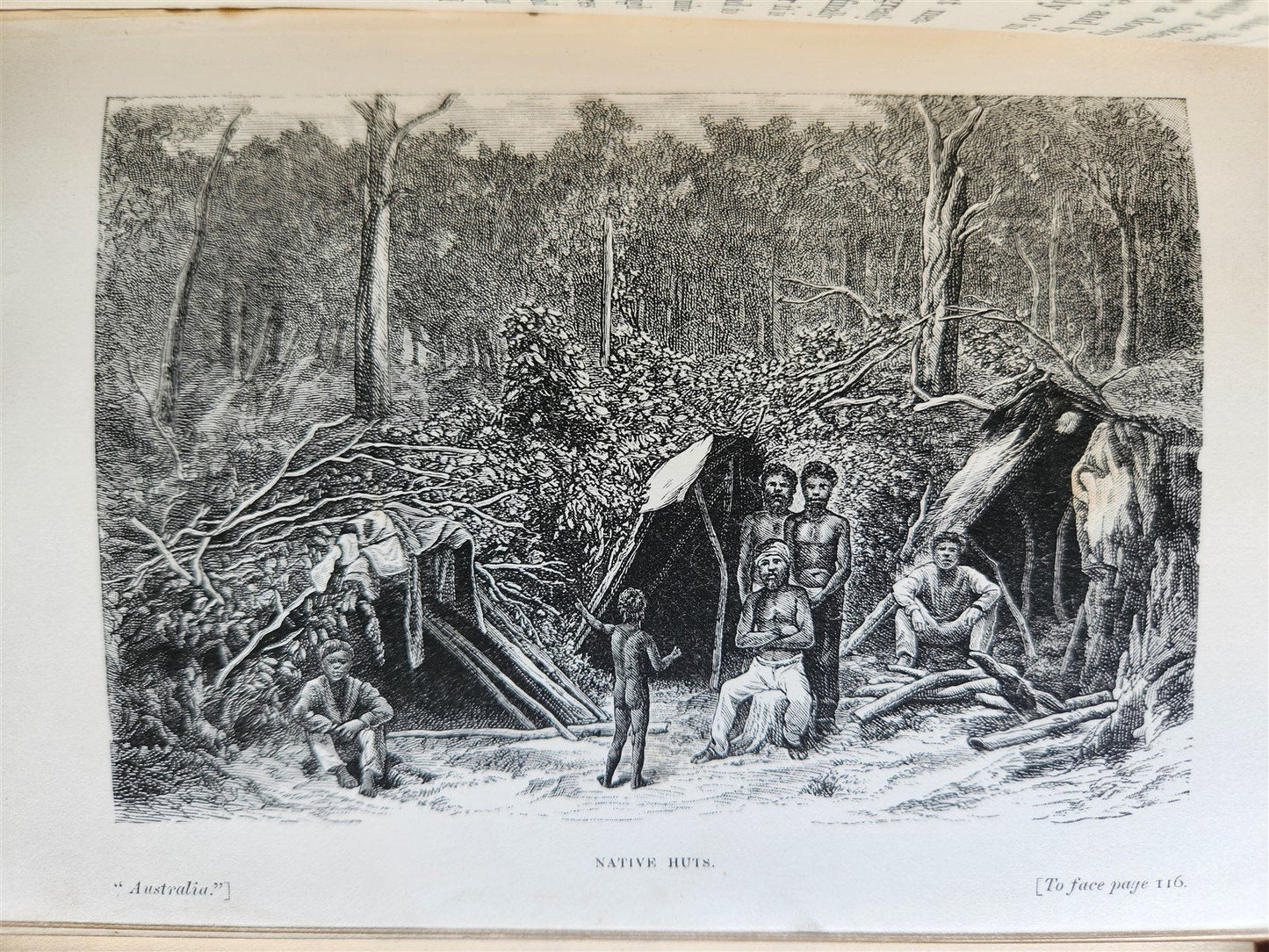 1884 AUSTRALIA THE COUNTRY & ITS INHABITANTS antique ILLUSTRATED