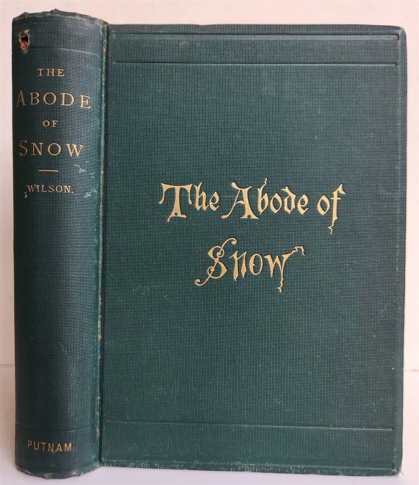 1875 THE ABODE of SNOW antique w/ MAP TRAVELS to Chinese Tibet Indian Caucasus