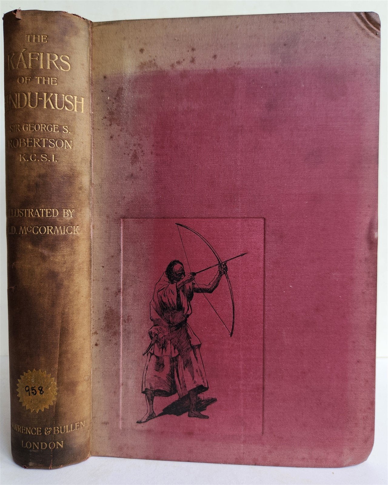 1896 KARIFS of HINDU-KUSH by GEORGE ROBERTSON antique ILLUSTRATED AFGHANISTAN