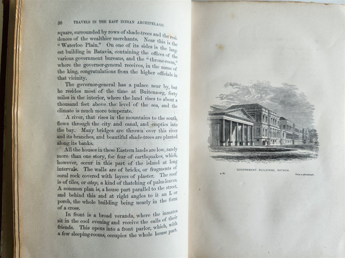 1869 TRAVELS TO EAST INDIAN ARCHIPELAGO antique ILLUSTRATED