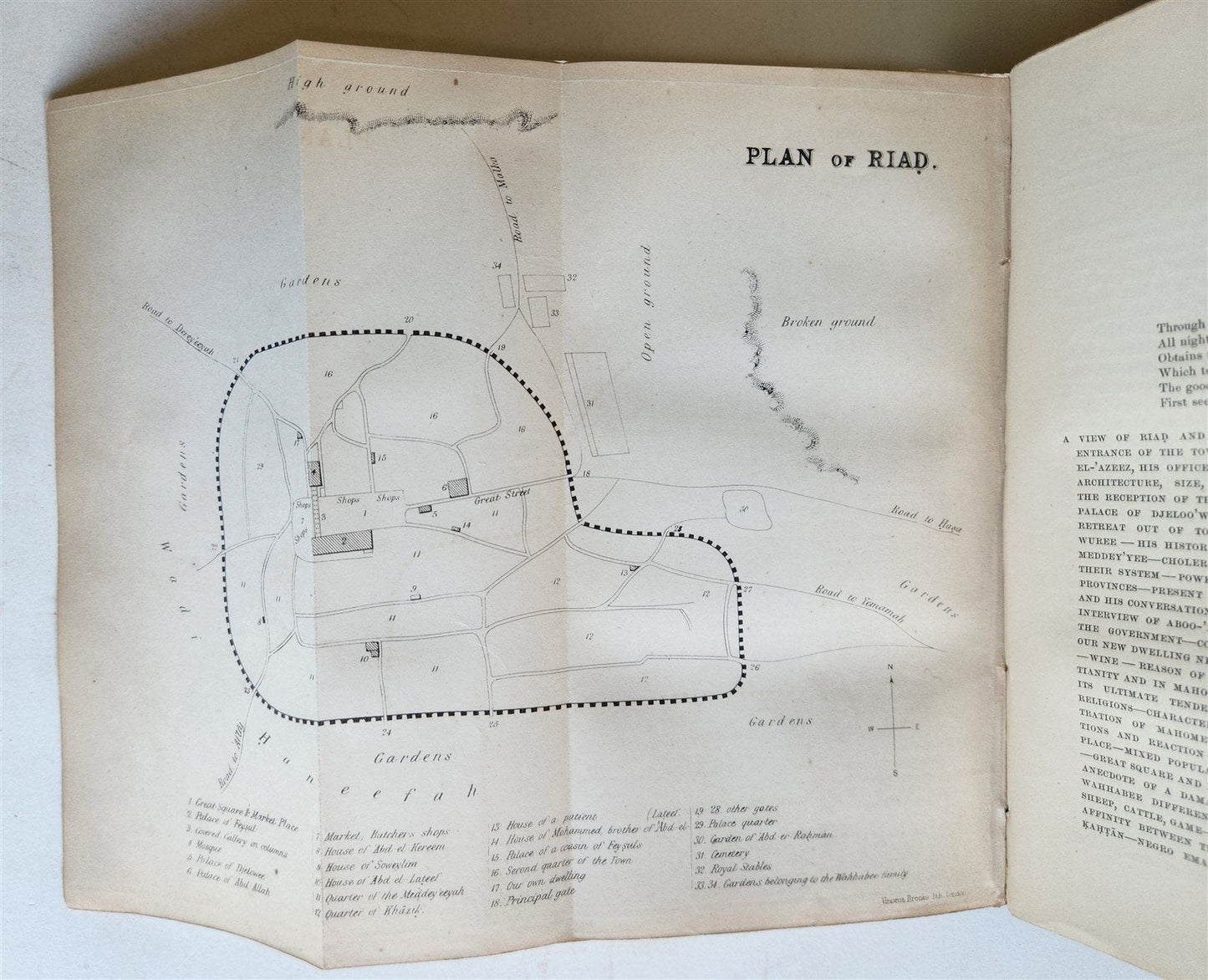 1866 A YEAR'S JOURNEY THROUGH CENTRAL & EASTERN ARABIA antique 2 VOLS w MAP