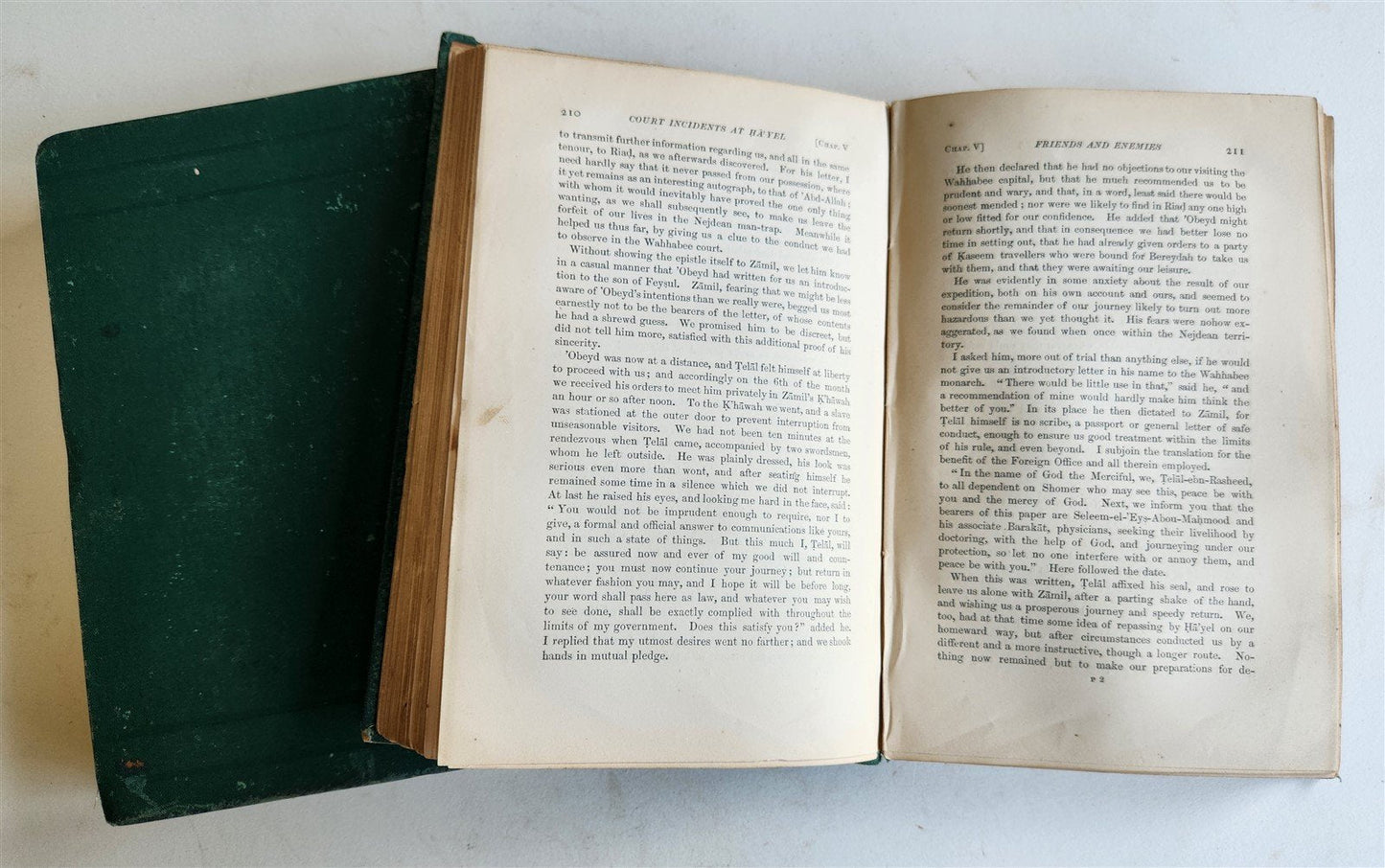 1866 A YEAR'S JOURNEY THROUGH CENTRAL & EASTERN ARABIA antique 2 VOLS w MAP