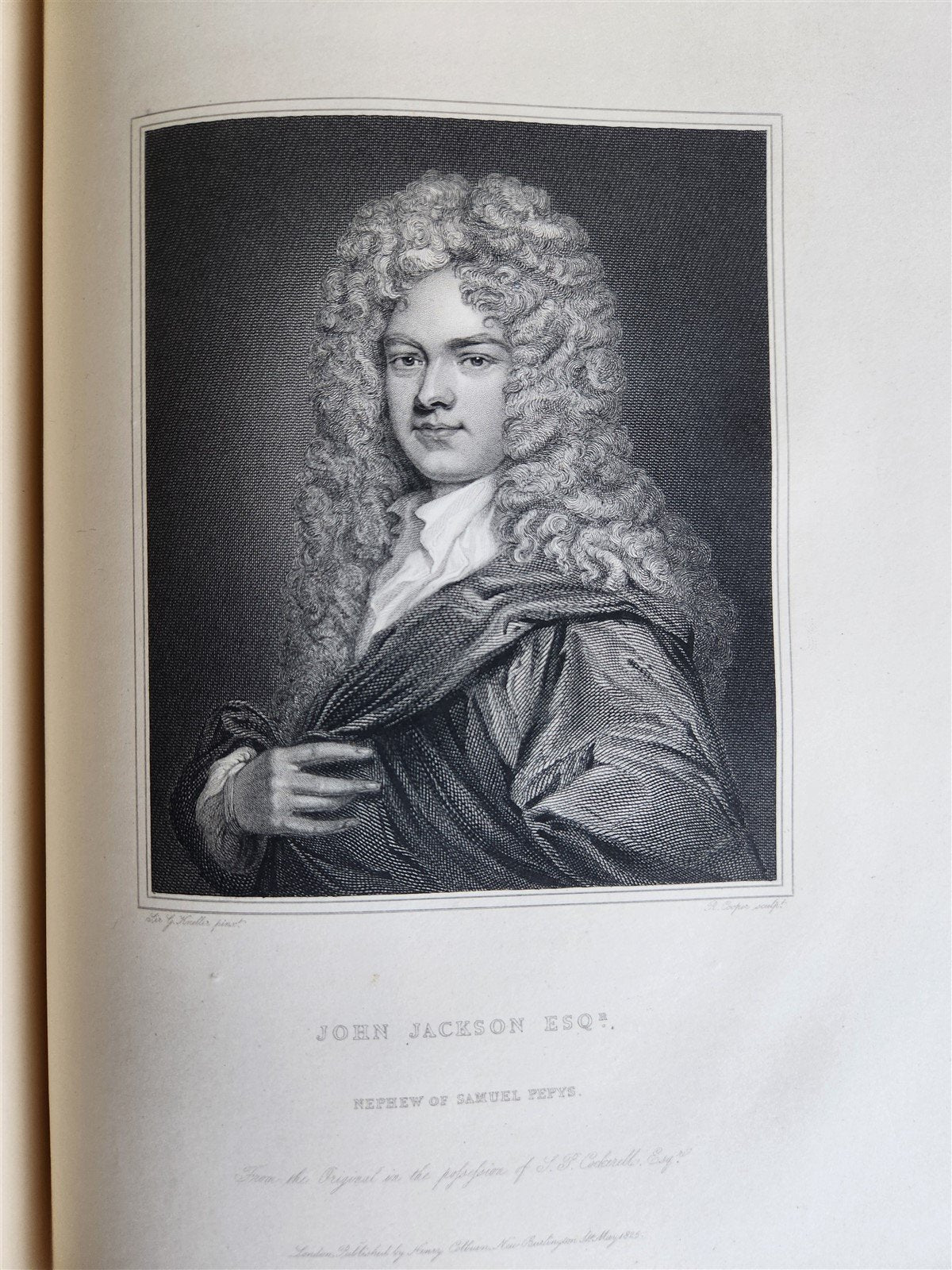 1825 PEPYS'S MEMORIES 2 VOLUMES antique ILLUSTRATED in ENGLISH 1st EDITION folio