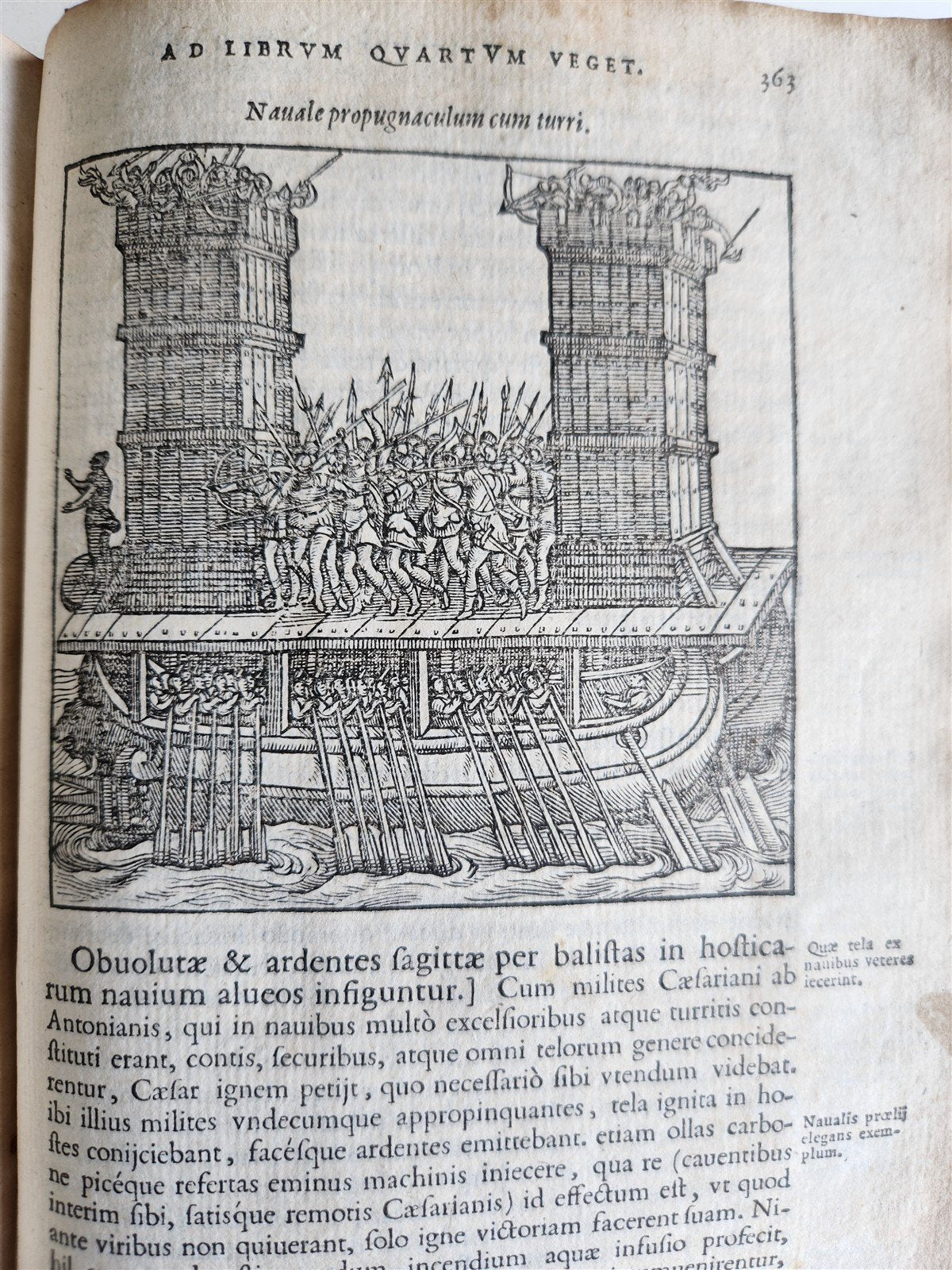 1585 MILITARY HISTORY FULLY ILLUSTRATED antique PLANTIN De re militari libri IV