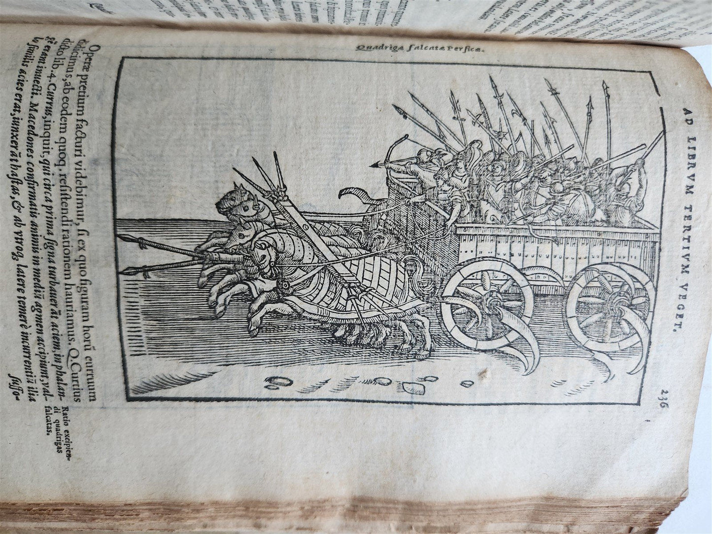 1585 MILITARY HISTORY FULLY ILLUSTRATED antique PLANTIN De re militari libri IV