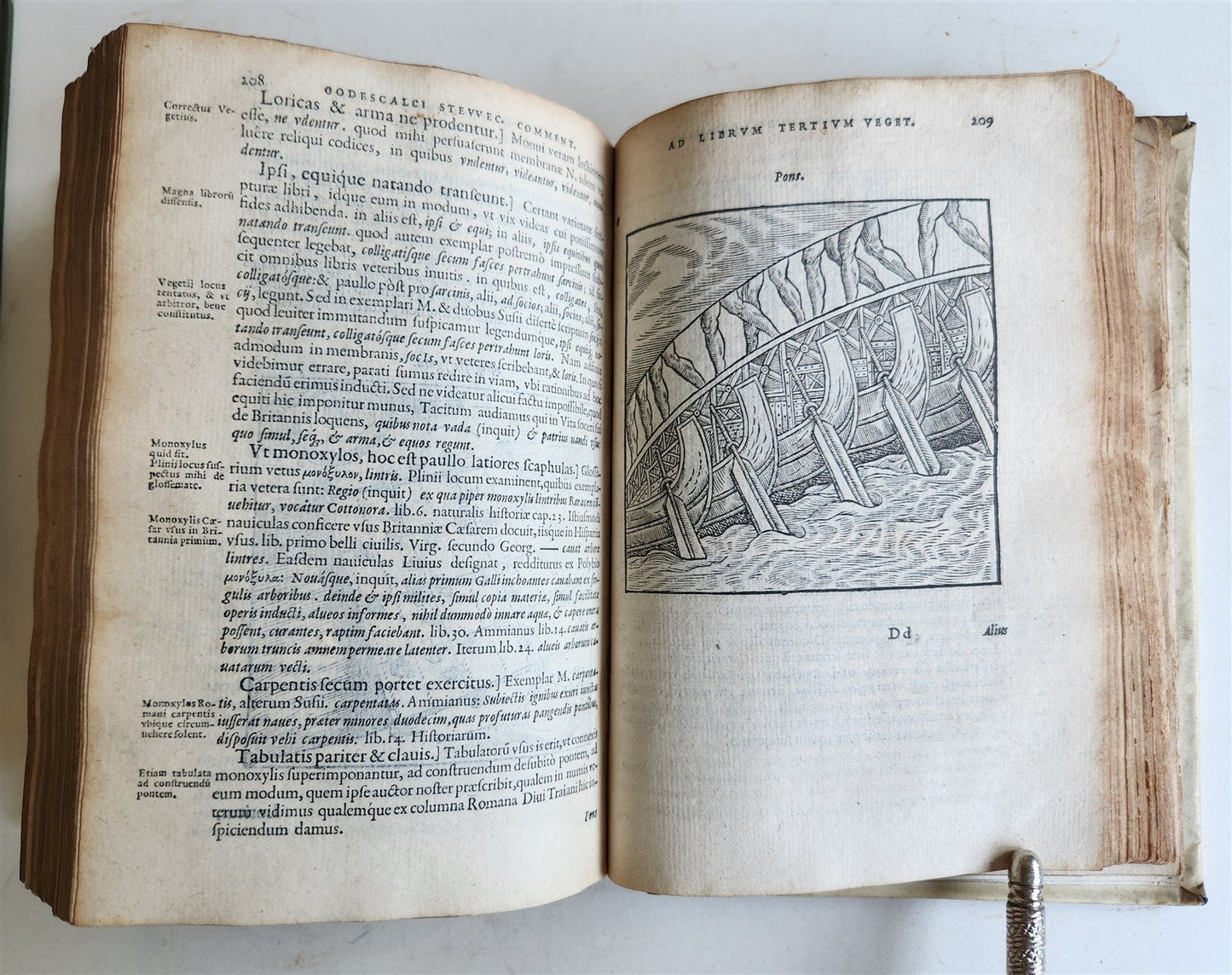 1585 MILITARY HISTORY FULLY ILLUSTRATED antique PLANTIN De re militari libri IV