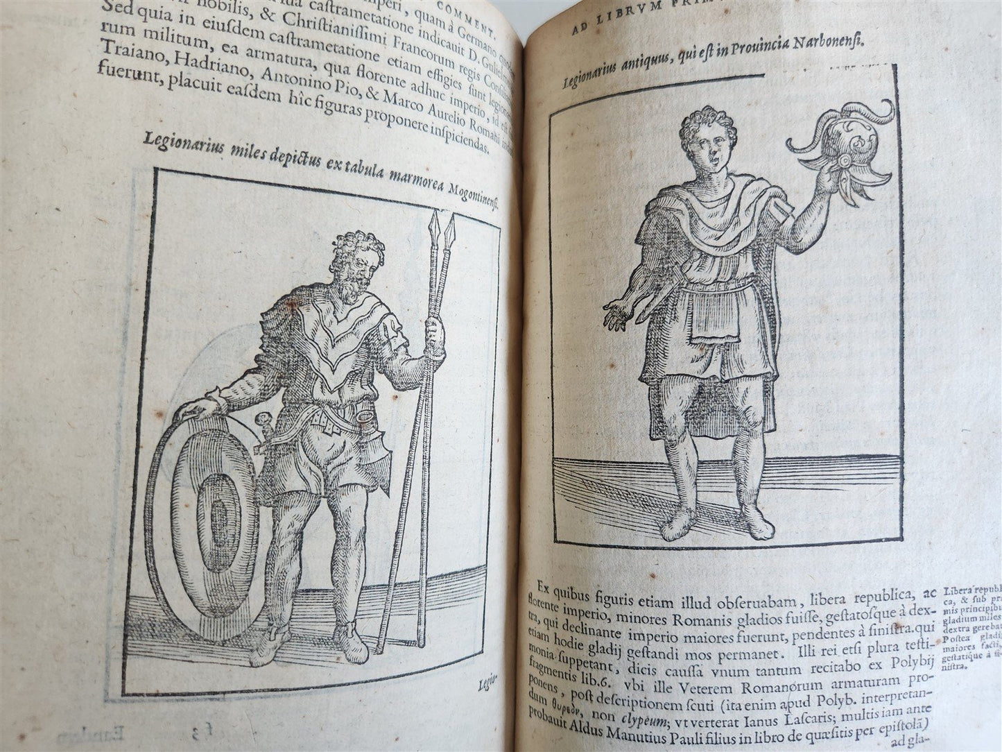 1585 MILITARY HISTORY FULLY ILLUSTRATED antique PLANTIN De re militari libri IV