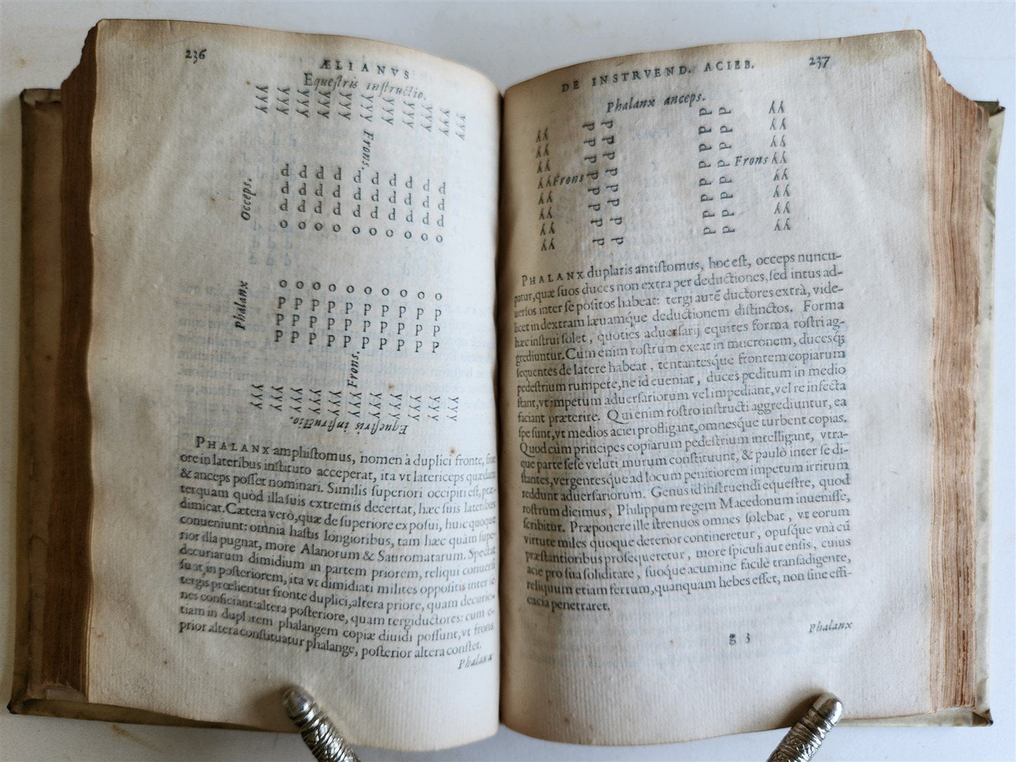 1585 MILITARY HISTORY FULLY ILLUSTRATED antique PLANTIN De re militari libri IV