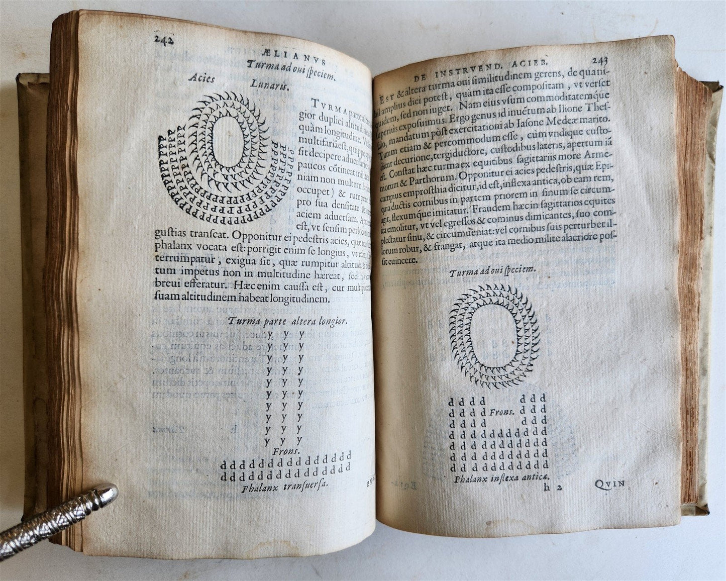 1585 MILITARY HISTORY FULLY ILLUSTRATED antique PLANTIN De re militari libri IV