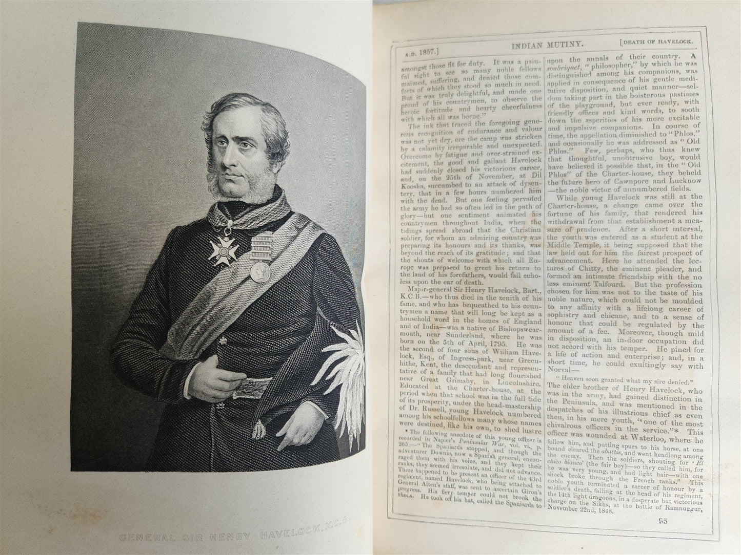 1860s HISTORY of INDIAN MUTINY by CHARLES BALL 2 VOLS antique ILLUSTRATED INDIA