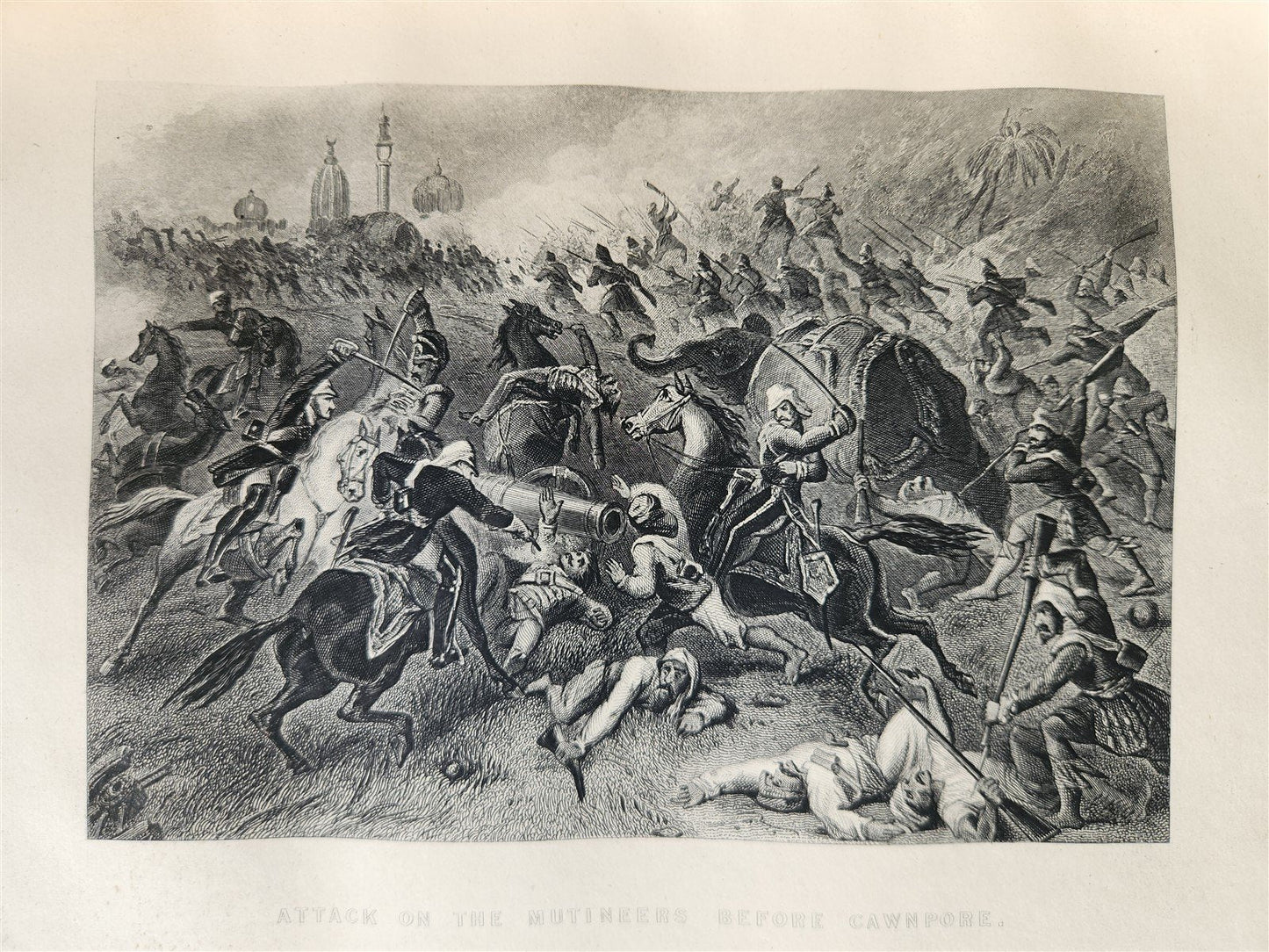 1860s HISTORY of INDIAN MUTINY by CHARLES BALL 2 VOLS antique ILLUSTRATED INDIA