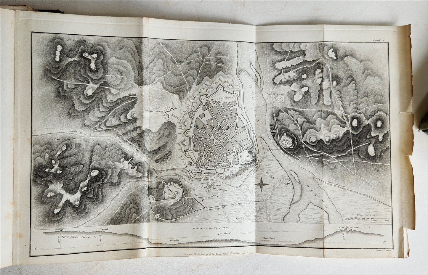 1846 JOURNALS of SIEGES by DUKE of WELLINGTON ARMY in SPAIN antique ILLUSTRATED