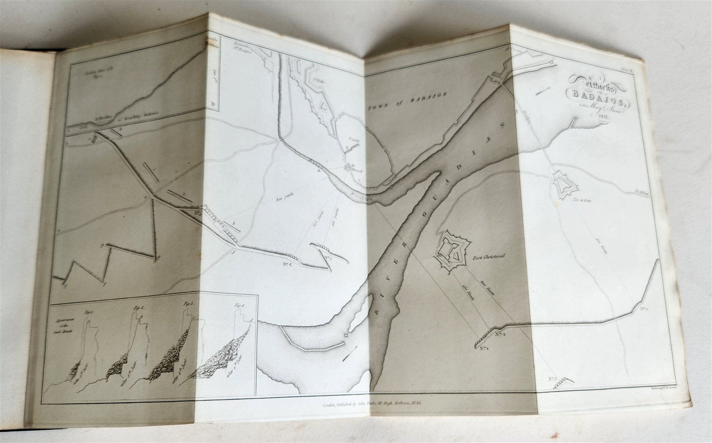 1846 JOURNALS of SIEGES by DUKE of WELLINGTON ARMY in SPAIN antique ILLUSTRATED