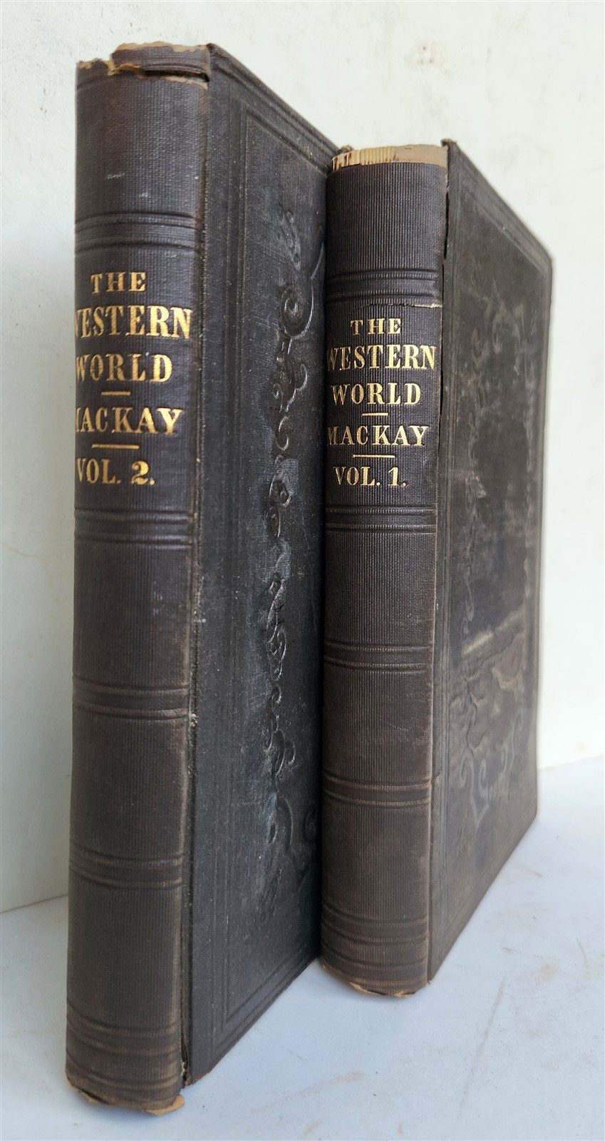 1849 WESTERN WORLD TRAVELS in UNITED STATES incl. CALIFORNIA in 1846-47 antique