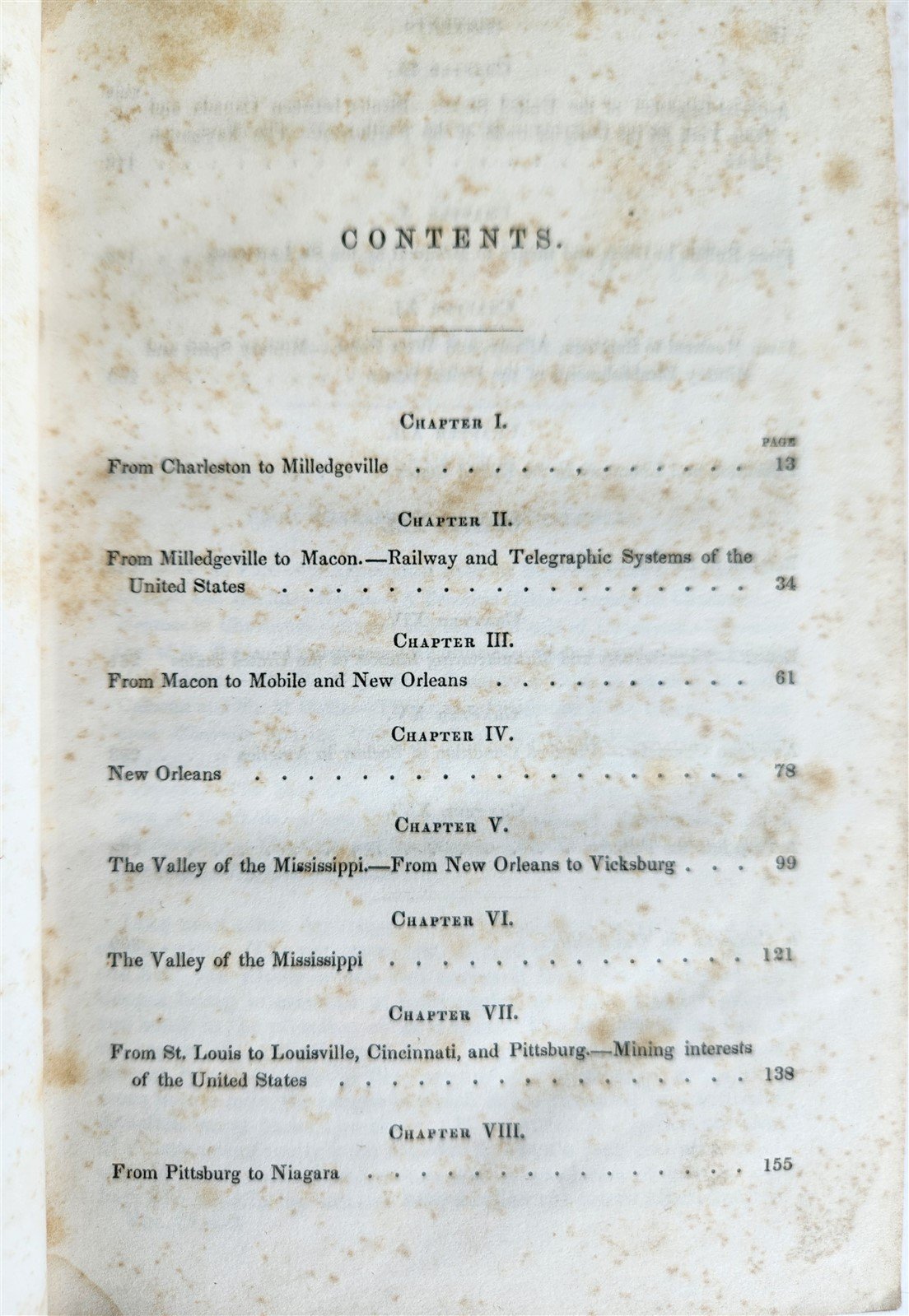 1849 WESTERN WORLD TRAVELS in UNITED STATES incl. CALIFORNIA in 1846-47 antique
