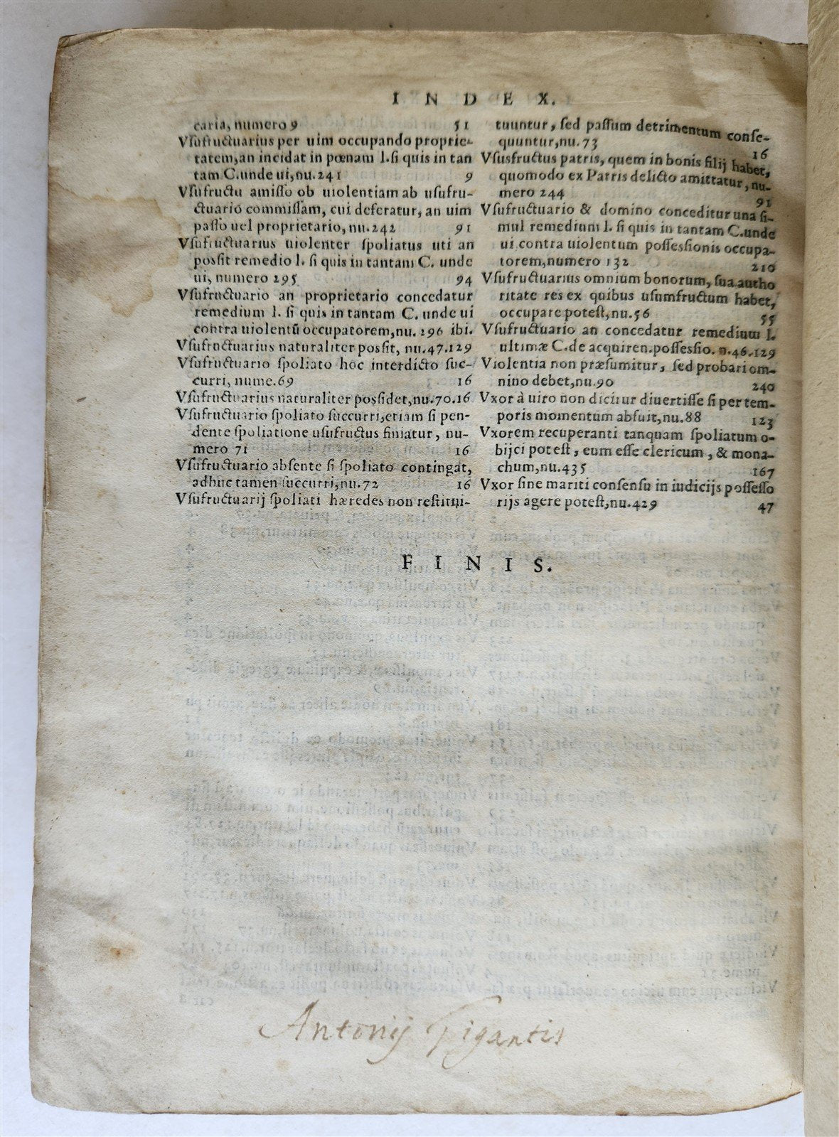 1567 LAW BOOK RESPONSA CAUSAE FINARIENSIS by JACOBI MENOCHII antique VELLUM