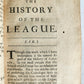 1684 HISTORY of the LEAGUE by MAIMBOURG transl. by DRYDEN antique in ENGLISH