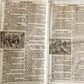 1691 BIBLE in GERMAN illustrated PIGSKIN BOUND FOLIO antique 17th CENTURY