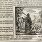 1691 BIBLE in GERMAN illustrated PIGSKIN BOUND FOLIO antique 17th CENTURY