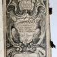 1655 GERMAN GENEALOGY illustrated PIGSKIN BOUND FOLIO antique 17th CENTURY LATIN