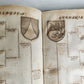 1655 GERMAN GENEALOGY illustrated PIGSKIN BOUND FOLIO antique 17th CENTURY LATIN