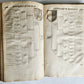 1655 GERMAN GENEALOGY illustrated PIGSKIN BOUND FOLIO antique 17th CENTURY LATIN