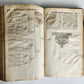 1655 GERMAN GENEALOGY illustrated PIGSKIN BOUND FOLIO antique 17th CENTURY LATIN