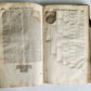 1655 GERMAN GENEALOGY illustrated PIGSKIN BOUND FOLIO antique 17th CENTURY LATIN