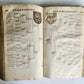 1655 GERMAN GENEALOGY illustrated PIGSKIN BOUND FOLIO antique 17th CENTURY LATIN