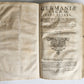 1655 GERMAN GENEALOGY illustrated PIGSKIN BOUND FOLIO antique 17th CENTURY LATIN