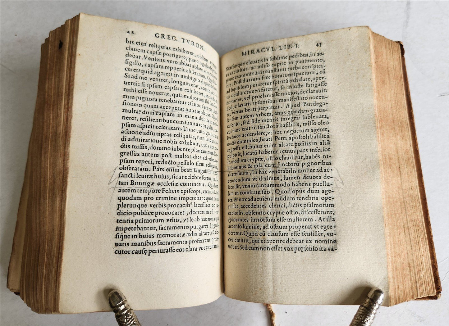 1561 HISTORY of FRANCE by Gregory of Tours antique 16th CENTURY