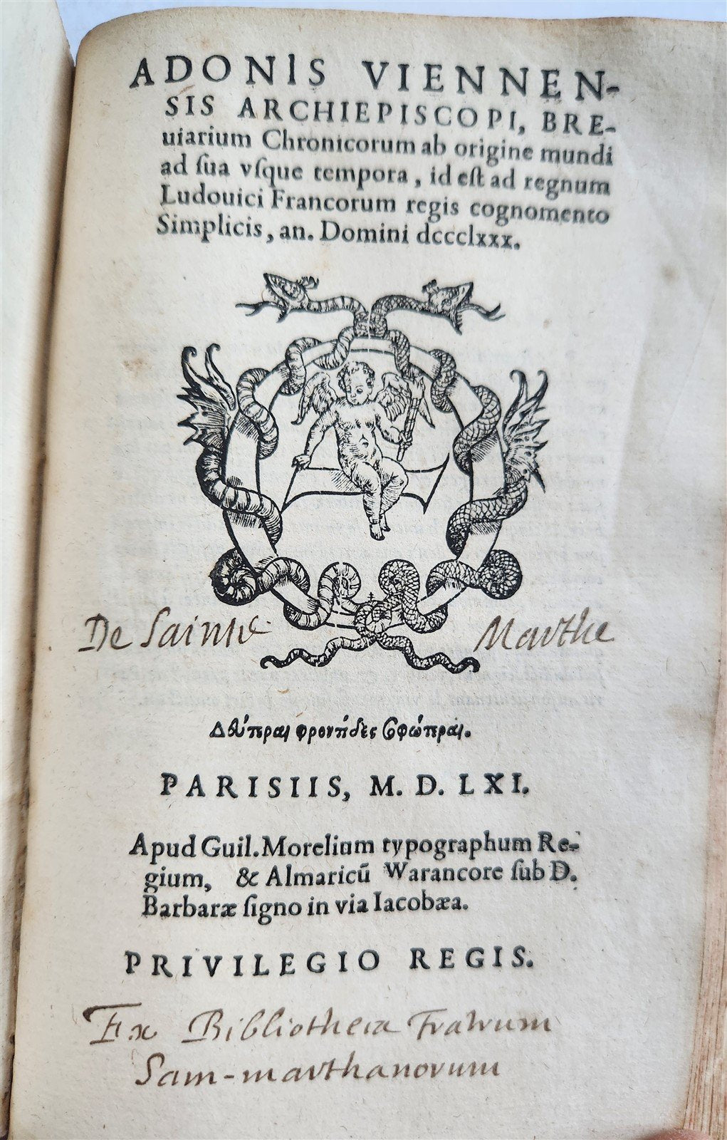 1561 HISTORY of FRANCE by Gregory of Tours antique 16th CENTURY