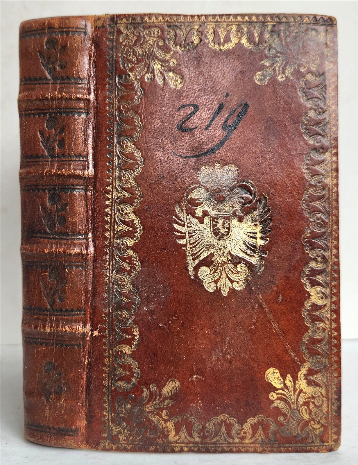 1761 AUSTRIAN ROYAL BINDING Decii Junii Juvenalis et Auli Persii Satyrae POETRY antique