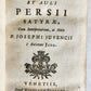1761 AUSTRIAN ROYAL BINDING Decii Junii Juvenalis et Auli Persii Satyrae POETRY antique