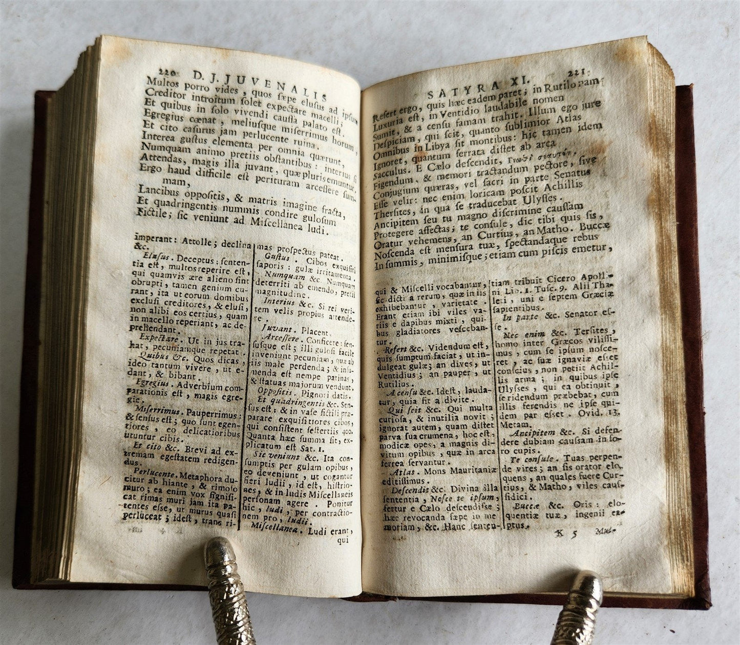 1761 AUSTRIAN ROYAL BINDING Decii Junii Juvenalis et Auli Persii Satyrae POETRY antique