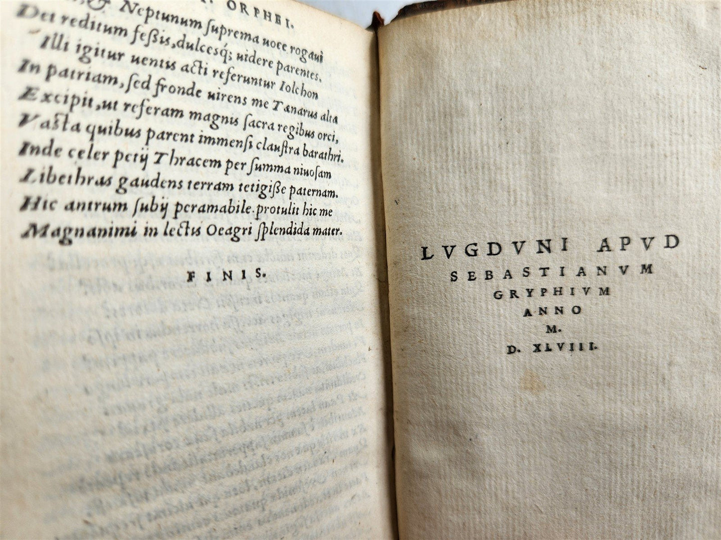 1548 ARGONAUTICA Valerius Flaccus POETRY antique 16th CENTURY