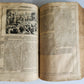 1657 HISTORICAL WORLD'S CHRONICLE antique ILLUSTRATED PIGSKIN FOLIO