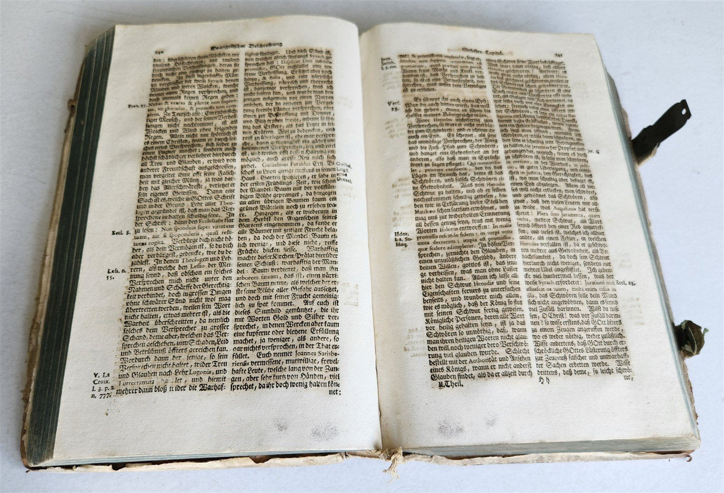 1753 THEOLOGY by Jesuit Francisco Peikhart antique PIGSKIN BOUND FOLIO