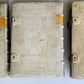 1735-39 CANON LAW 3 VOLUMES antique PIGSKIN BOUND FOLIOS w/ CLASPS