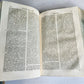 1735-39 CANON LAW 3 VOLUMES antique PIGSKIN BOUND FOLIOS w/ CLASPS