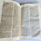 1735-39 CANON LAW 3 VOLUMES antique PIGSKIN BOUND FOLIOS w/ CLASPS