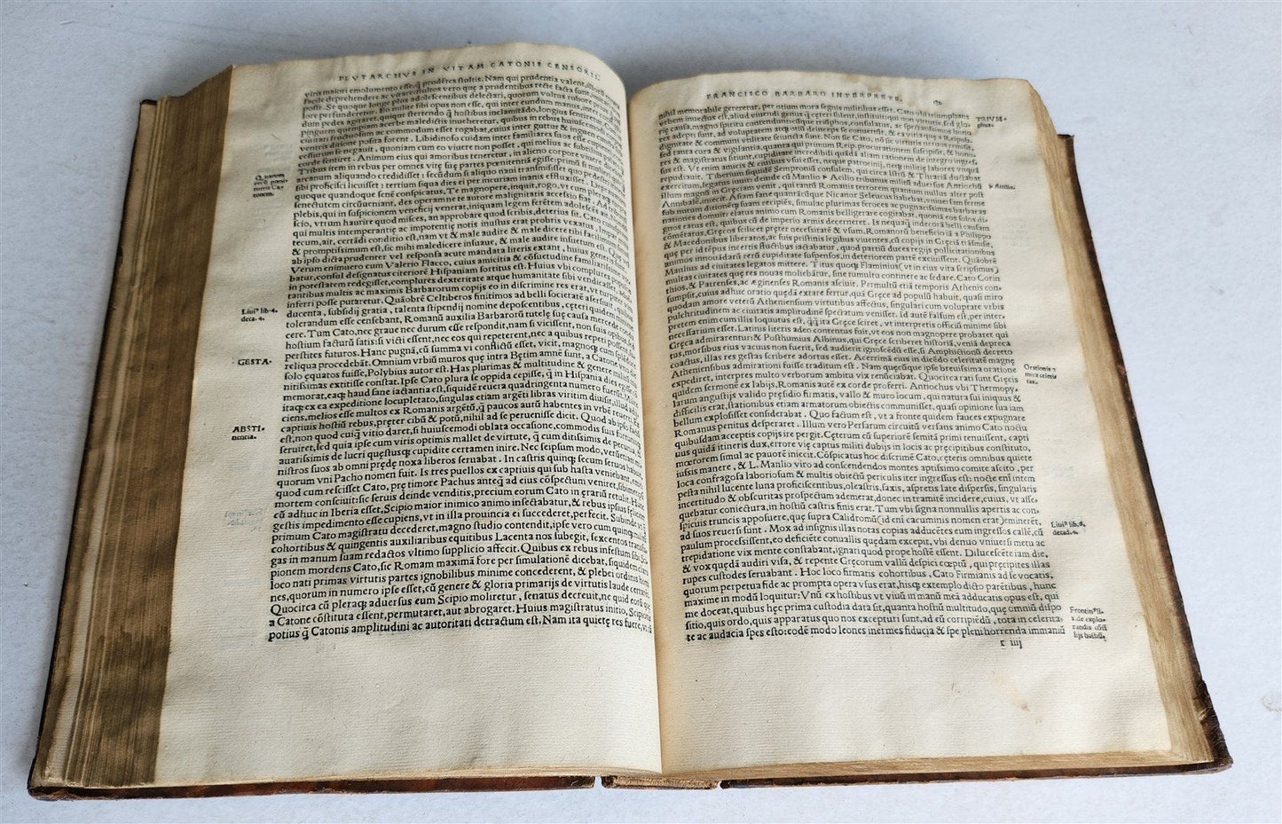 1532 PLUTARCH Vitae graecorum romanorum quae illustrium antique ARMORIAL FOLIO
