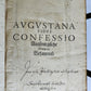 1654 SERMONS Augustana fidei confessio antique PIGSKIN BOUND FOLIO w/ CLASPS