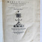 1544 CICERO Epistolae ad Titum Pomponium Atticum antique VELLUM BOUND FOLIO