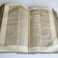 1700 THEOLOGY by GEORII GOBAT antique BLIND-STAMPED PIGSKIN BOUND FOLIO w/CLASPS