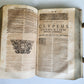 1700 THEOLOGY by GEORII GOBAT antique BLIND-STAMPED PIGSKIN BOUND FOLIO w/CLASPS